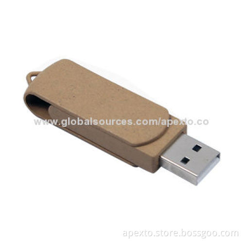 Recycle Swivel USB Flash Drive, 512MB up to 32 GB, Plug-and-play Function, PCs, No Driver RequiredNew